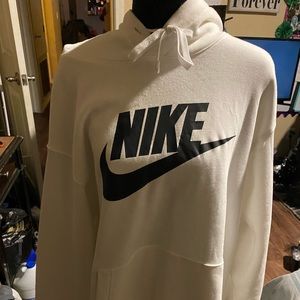 White mens Nike hoodie